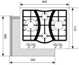 Газовая варочная панель Lex GVS 643 IX