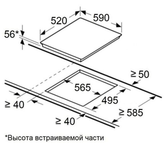 Электрическая варочная панель Maunfeld CVCE594PBK