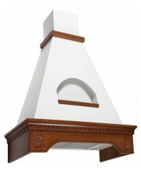 Кухонная вытяжка Elikor Бельведер Флореале 60П 650 П3Д бежевый бук орех