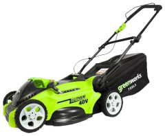 Газонокосилка электрическая greenworks 2500007 G-MAX 40V 40 cm 3-in-1
