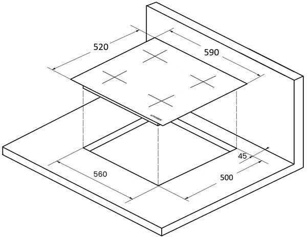 Индукционная варочная панель Kuppersberg ICS 604 GR