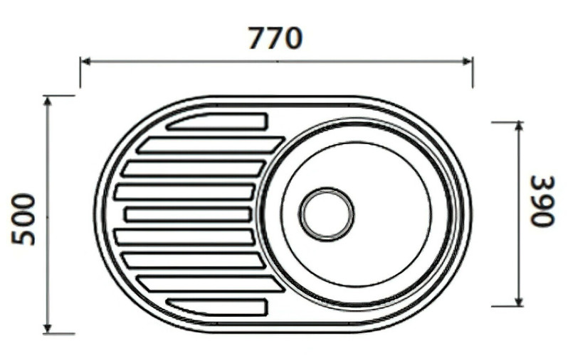 Кухонная мойка Kaiser KSS-7750R