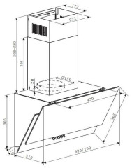 Кухонная вытяжка Zigmund Shtain K 145 4 W