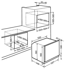 Электрический духовой шкаф Smeg SF6104STS