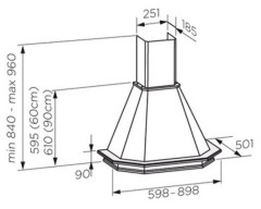 Кухонная вытяжка Jet Air ASPEN WH A 60 Frassino