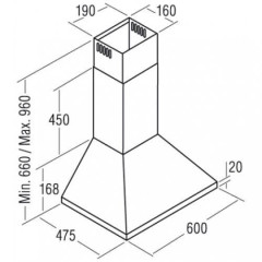 Кухонная вытяжка Cata VN-600 Inox