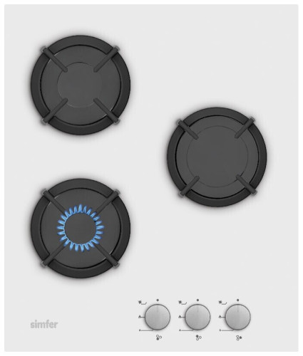 Газовая варочная панель Simfer H45N30W412