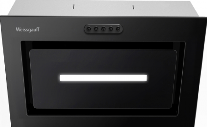 Встраиваемая вытяжка Weissgauff Aura 456 PB Black Glass