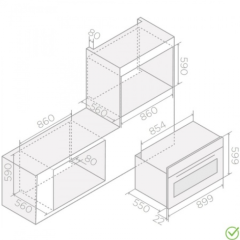 Электрический духовой шкаф Elica_ Virtus Multi 90 TFT BL PRF0191768A
