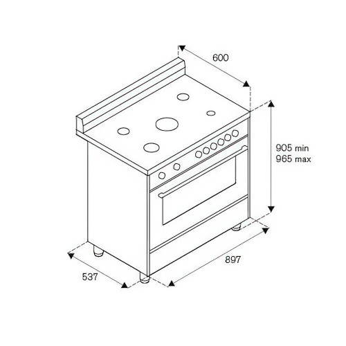 Комбинированная плита La Germania PRM965EXT