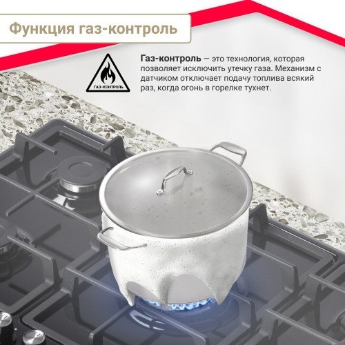 Газовая варочная панель Simfer H90W51M572