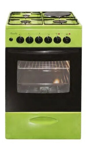 Комбинированная плита Лысьва ЭГ 1/3г14 МС-2у зеленый стеклянная крышка