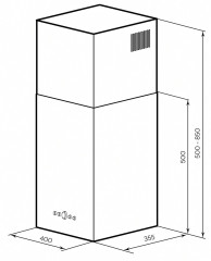 Кухонная вытяжка Lex Mono 400 White