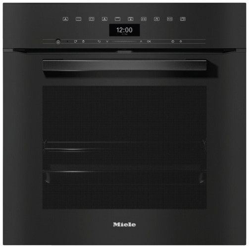 Электрический духовой шкаф Miele H 7464 BPX Obsidian Black, черный обсидиан