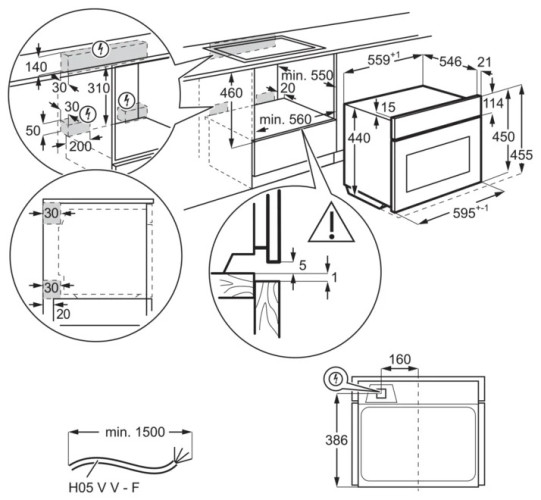Электрический духовой шкаф AEG KSK 792220 M
