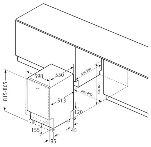 Посудомоечная машина Krona GARDA 60 BI