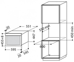 Встраиваемая микроволновая печь Bauknecht EMCHD 8145 SW