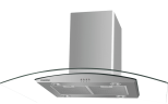 Кухонная вытяжка MAUNFELD Ancona PlusA Isla 90 нержавеющая сталь\прозрачное стекло