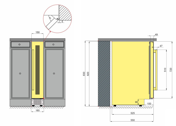 Винный шкаф GEMM WL5/126S
