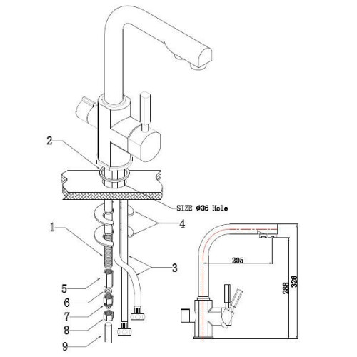 Смеситель для кухни Kaiser Decor 40144-10