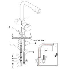 Смеситель для кухни Kaiser Decor 40144-10