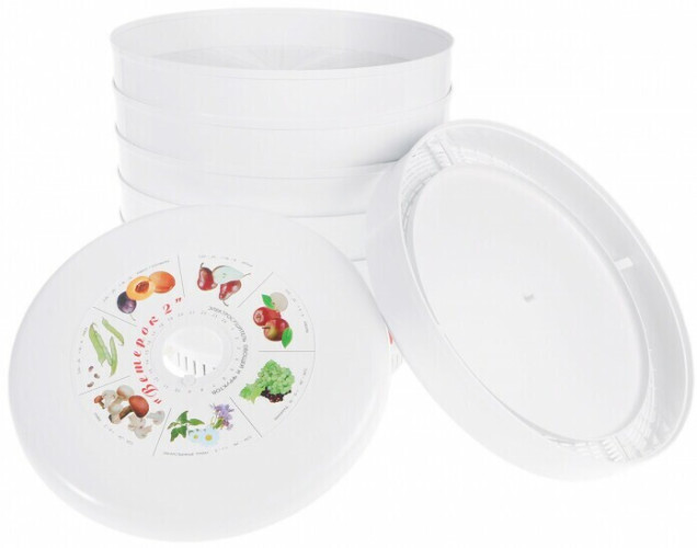 Сушилка для овощей Ветерок 2 ЭСОФ-2-0,6/220 6 поддонов белый