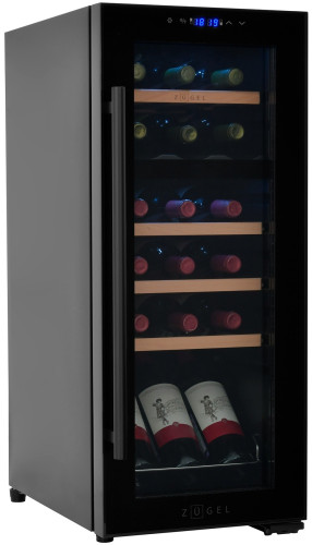 Винный шкаф Zugel ZCWF184DB черный