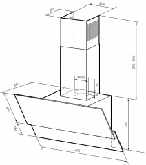 Кухонная вытяжка Lex Mera 500 Black