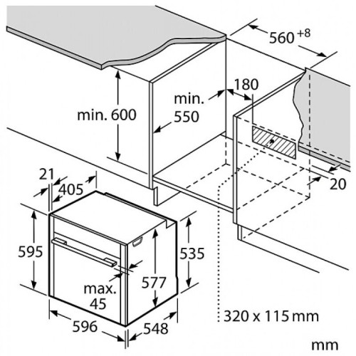 Электрический духовой шкаф Neff B17CR22G0