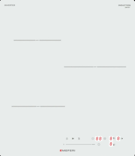 Индукционная варочная панель Meferi MIH453WH COMFORT