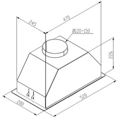 Встраиваемая вытяжка Zugel ZHI522X