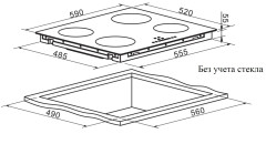 Индукционная варочная панель Weissgauff HI 640 BA