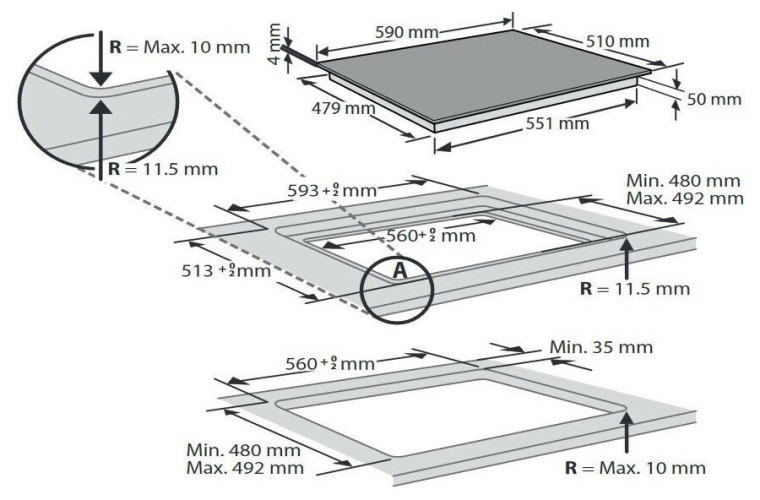Индукционная варочная панель Hotpoint-Ariston HB 8460B NE/W