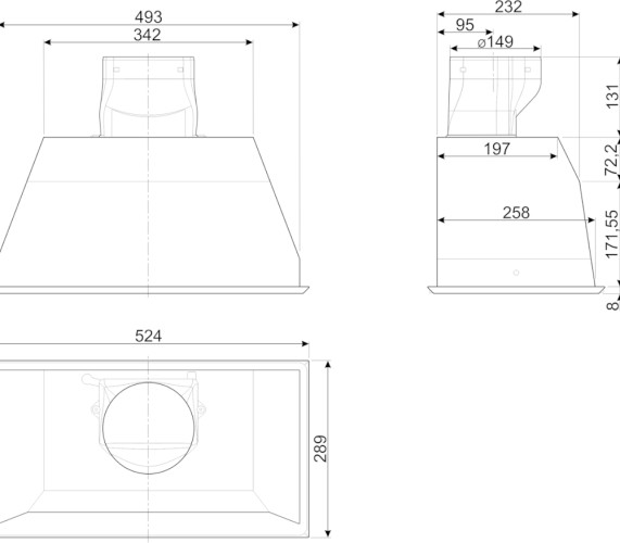 Встраиваемая вытяжка Smeg KSEG5XSA