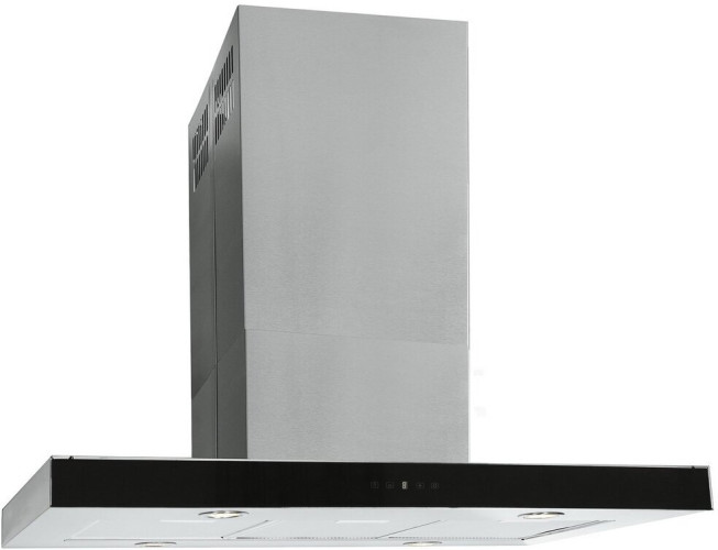 Кухонная вытяжка Elikor Агат Island 90Н 1000 Е4Д нержавейка черный