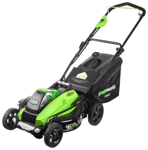 Газонокосилка электрическая greenworks 2500407 GD40LM45 G-MAX 40V 18-Inch DigiPro без АКБ и ЗУ