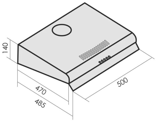 Подвесная вытяжка MBS Crocus 150 Black