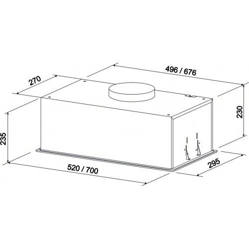Встраиваемая вытяжка ZorG Stella 1200 52 S белый