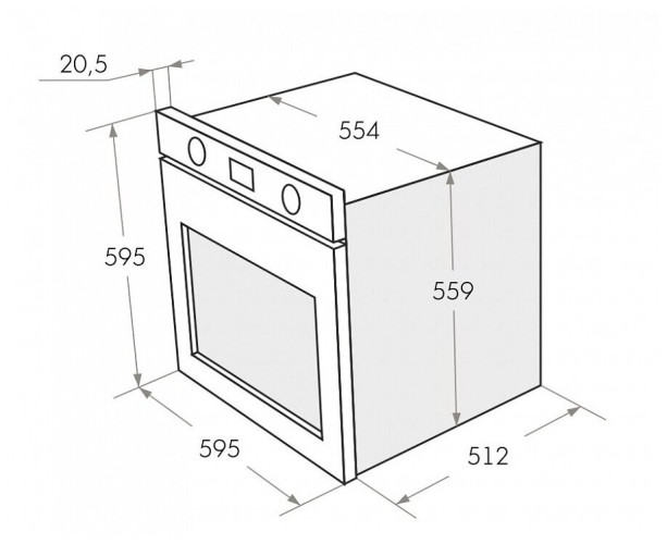 Электрический духовой шкаф MAUNFELD EOEH.5811BG