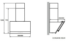 Кухонная вытяжка Zigmund &amp; Shtain K 316.61 W