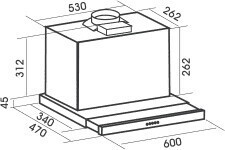 Встраиваемая вытяжка MBS Gardenia 160 inox