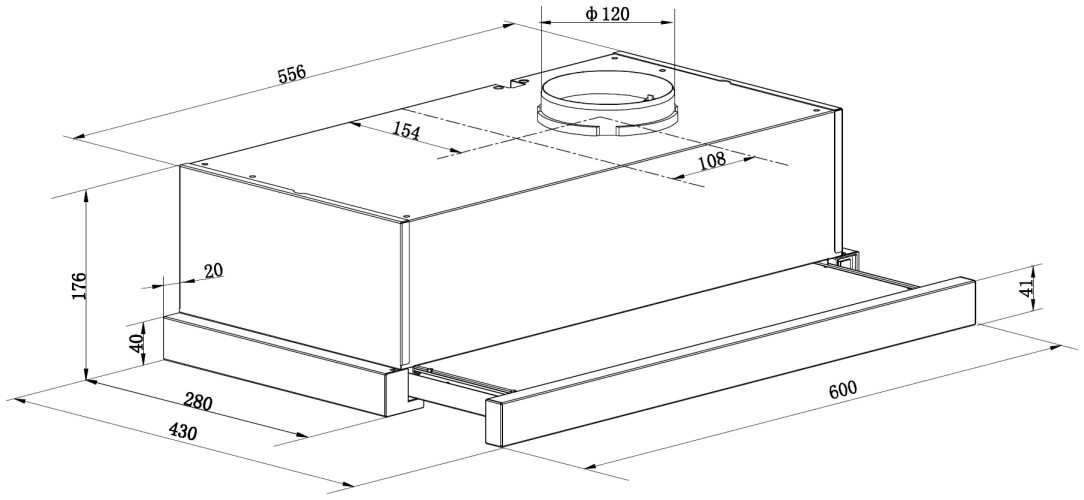 Встраиваемая вытяжка Candy CBT 6130