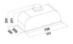 Встраиваемая вытяжка Falmec Gruppo Incasso Plus 70 BL