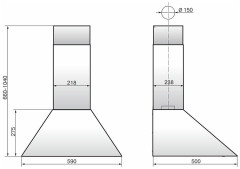 Кухонная вытяжка Elikor Silver Storm 60Н 650 П3Л нержавейка
