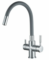 Смеситель для кухни Schein 8683GP серый