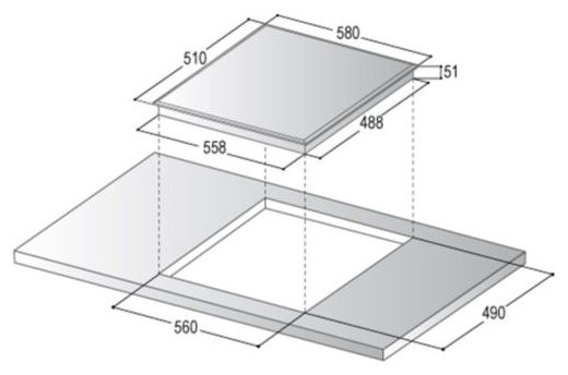 Электрическая варочная панель Korting HI 62022 B