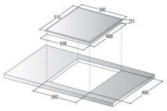 Электрическая варочная панель Korting HI 62022 B