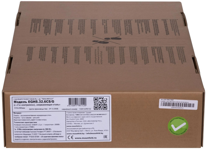 Газовая варочная панель MAUNFELD EGHS.32.6CS/G