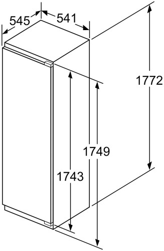 Встраиваемый холодильник Bosch KIR81VFF0