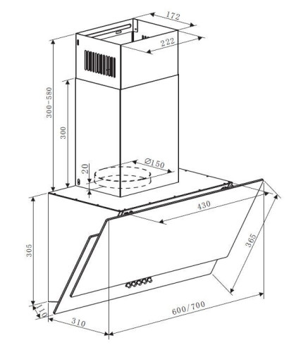 Кухонная вытяжка Zigmund & Shtain K 145.4 B